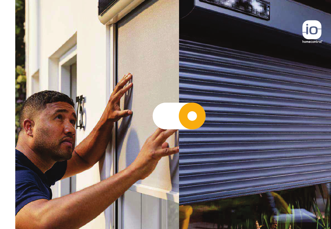 Montage eines Somfy Solar-Antriebs an einem außenliegenden Rollladen